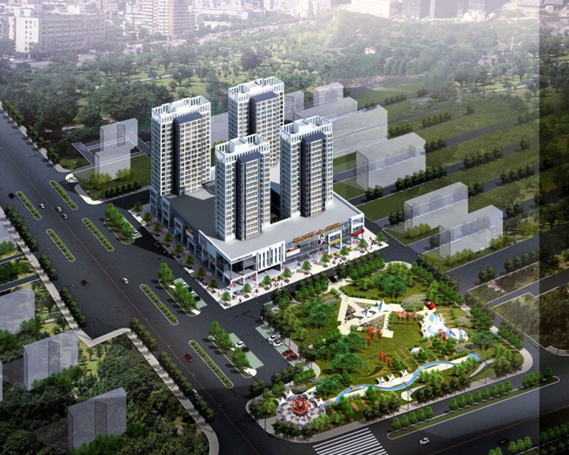山東諸城和平北街玉山（shān）廣場工程